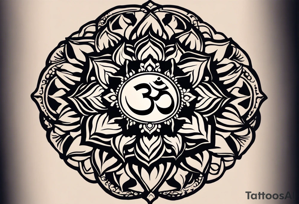 A Hindu-inspired tattoo for the dorsal hand can be intricate and meaningful. Here’s a design idea:

Central Motif:

Om Symbol: Place the Om symbol in the center of the hand, slightly larger to make it the focal point. Om is a sacred sound and spiritual icon in Hinduism, representing the universe's essence.
Surrounding Elements:

Lotus Flower: Surround the Om symbol with a lotus flower design. The lotus symbolizes purity, enlightenment, and rebirth, making it a powerful symbol in Hinduism.
Mandala Pattern: Incorporate a mandala pattern around the lotus and Om symbol. Mandalas are geometric patterns representing the universe in Hindu and Buddhist symbolism, adding depth and intricacy to the design.
Fingers:

Sacred Symbols: Consider placing smaller sacred symbols on each finger. Examples include the Trishula (trident), representing Shiva; the Swastika, symbolizing good fortune; or other elements like the Sun or Moon, symbolizing cosmic order.
Wrist Extension:

Vedic Mantra: Extend the design towards the wrist with a Vedic mantra or Sanskrit script, adding a layer of spirituality and meaning. tattoo idea
