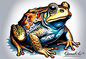 Gamakichi toad tattoo idea