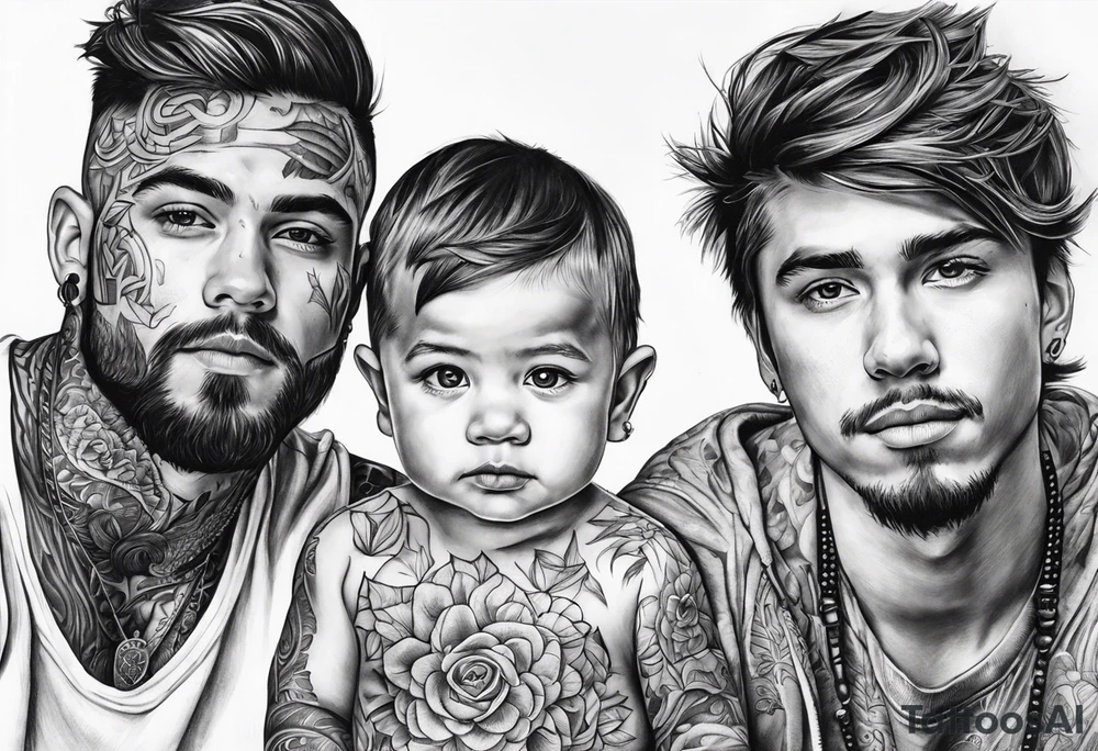 2 sons tattoo idea
