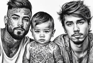 2 sons tattoo idea