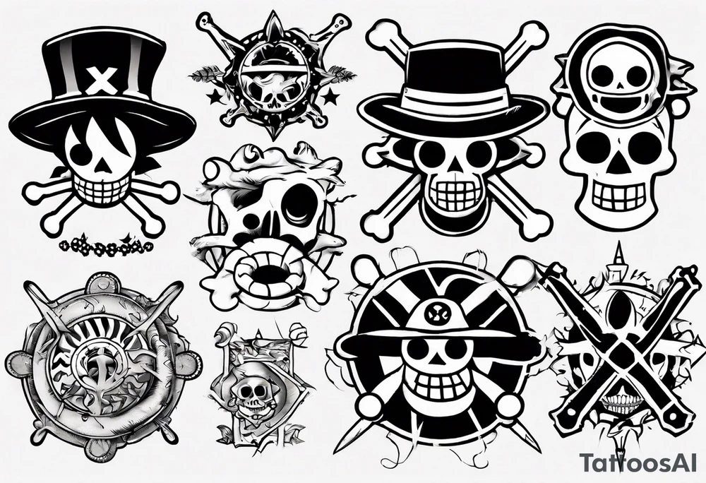 one piece tattoo idea