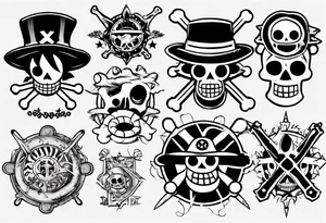 one piece tattoo idea
