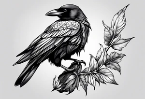 A crow tattoo idea