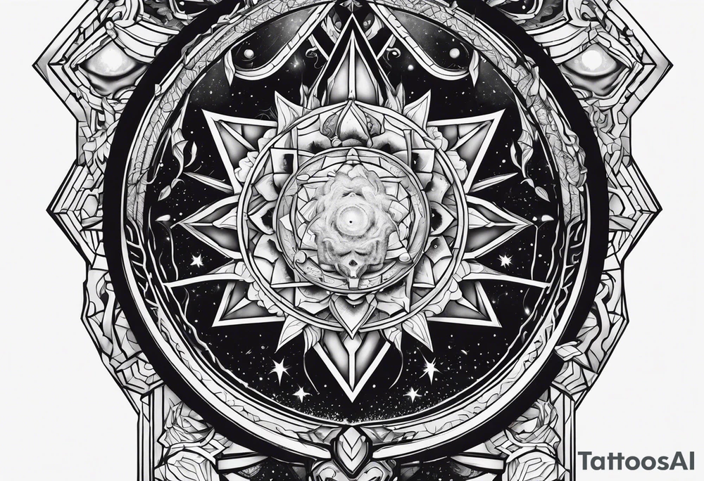 Cosmic horror tattoo idea