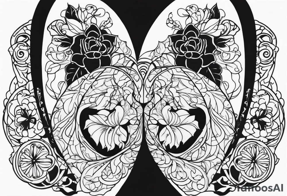 Lung and father tattoo idea