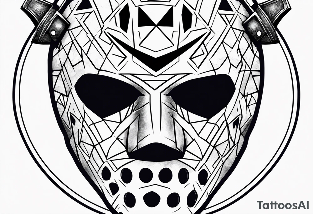 Friday the 13th Jason mask tattoo idea