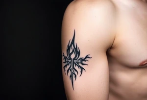 a flame imprisoned in a roots cage tattoo idea