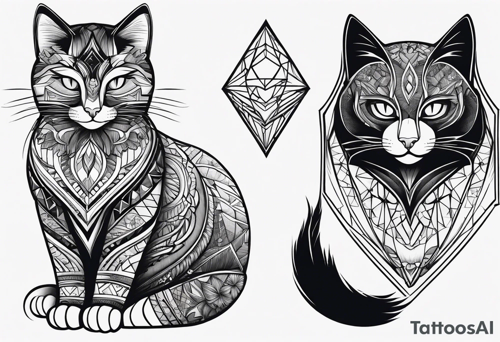 Black Cat tattoo idea