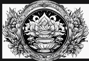 land on fire tattoo idea