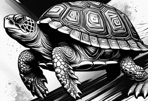 Turtle on top of arm tattoo idea
