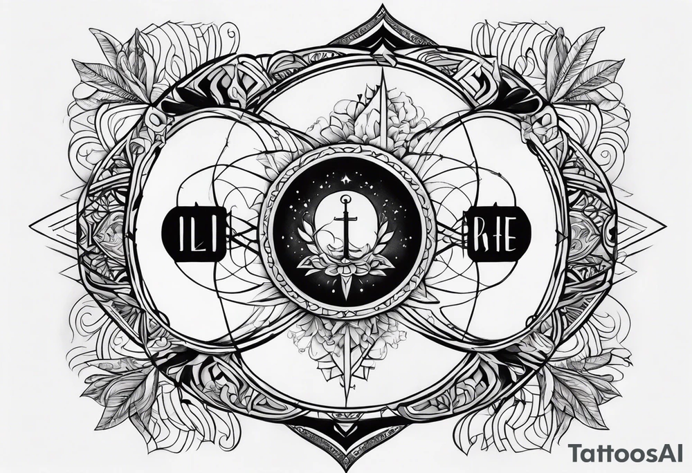 Tattoo about life balance tattoo idea