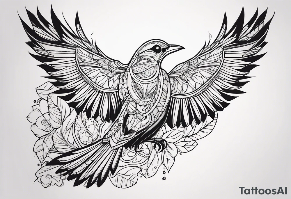 Bird tattoo idea