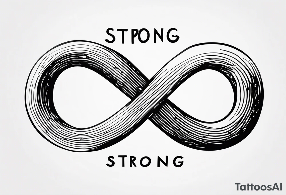 Infinity symbol with text Strong. Soft. Wild tattoo idea Infinity symbol with text Strong. Soft. Wild tattoo idea