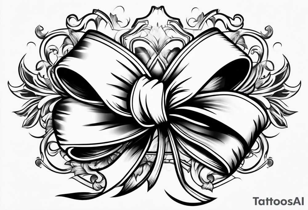 Girly bow tattoo idea