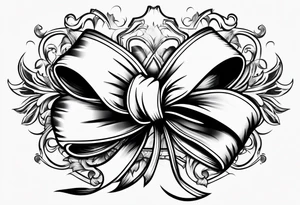 Girly bow tattoo idea