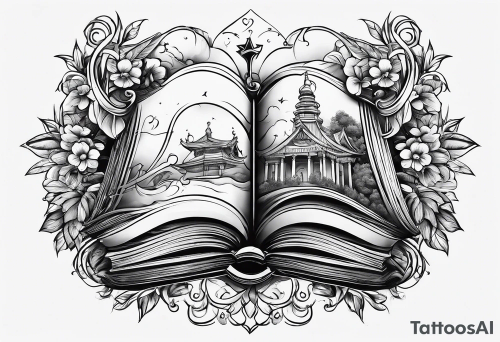 Book lover tattoo idea