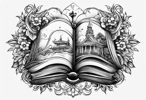 Book lover tattoo idea