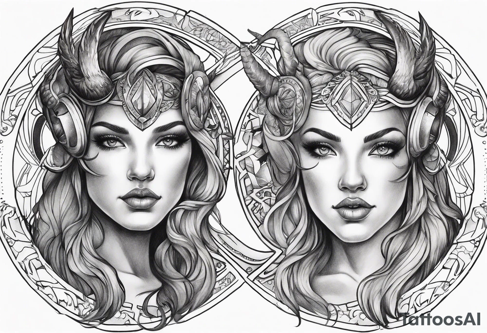 gemini, capricorn, cancer tattoo idea