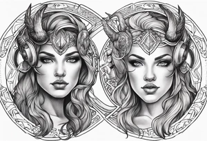 gemini, capricorn, cancer tattoo idea