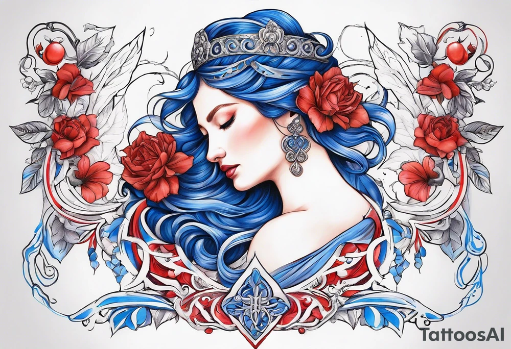 persephone symbols blue and red
shadowns tattoo idea