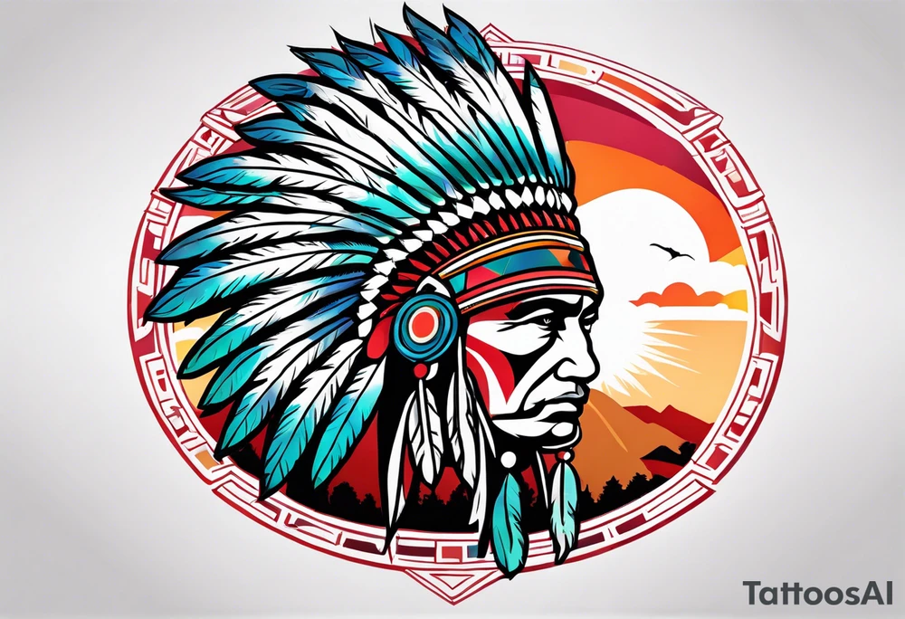 Osage Indian Crest tattoo idea