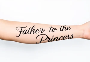 Father to the Princess tattoo idea