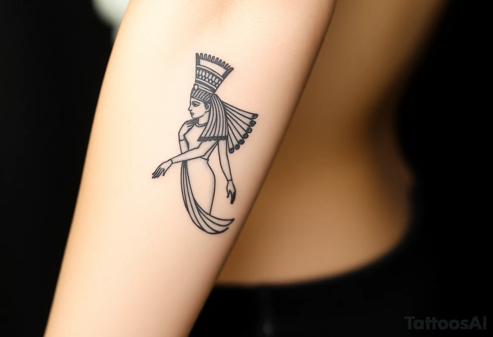 Egyptian goddesses tattoo idea