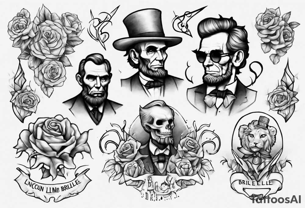 The names Lincoln and Brielle tattoo idea