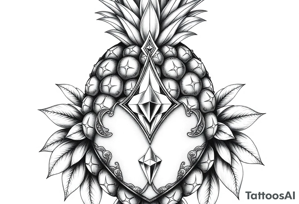 Pineapple Pubic crown diamond vagina and anus tattoo idea Pineapple Pubic crown diamond vagina and anus tattoo idea