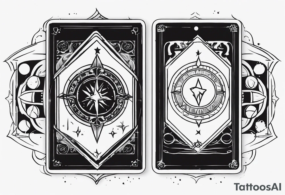 Enigmatic Tarot Card tattoo idea