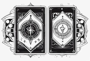 Enigmatic Tarot Card tattoo idea