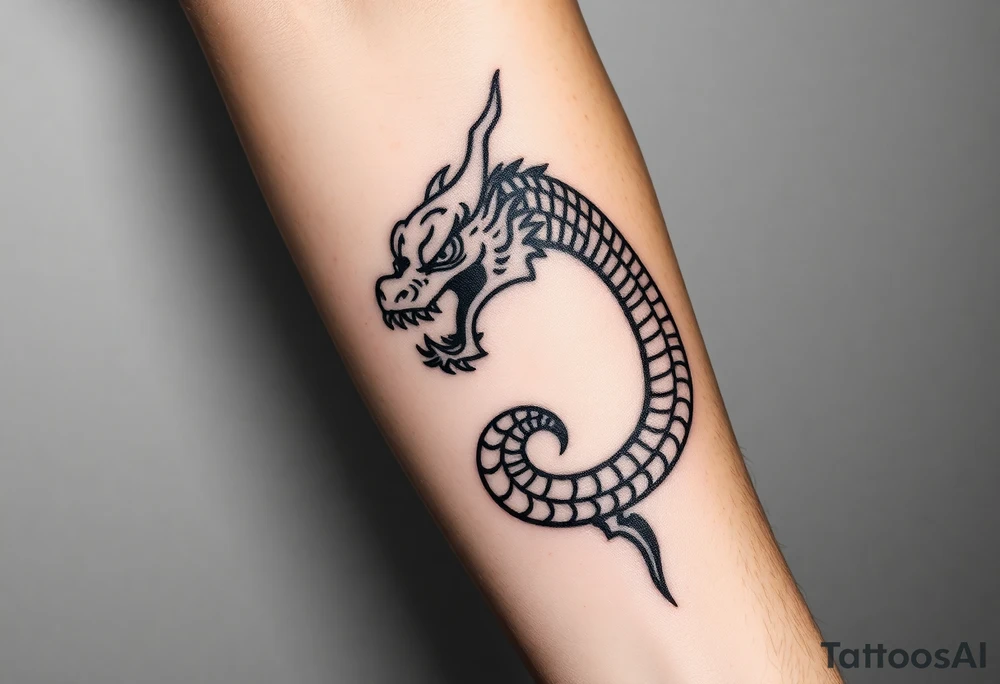 fierce Thai Naga tattoo idea