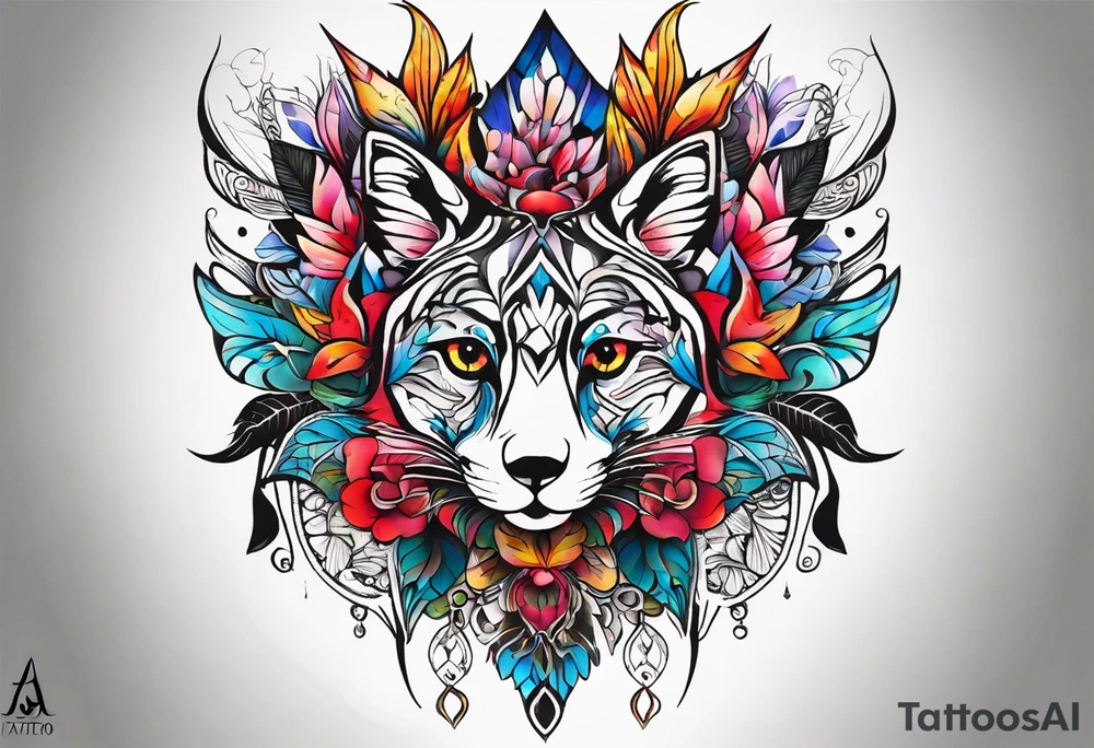 Фентезі, тризуб, прапор України tattoo idea