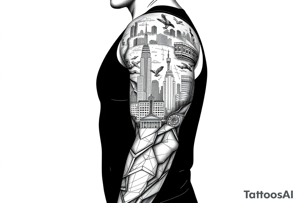 New York theme tattoo tattoo idea