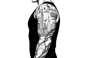 New York theme tattoo tattoo idea