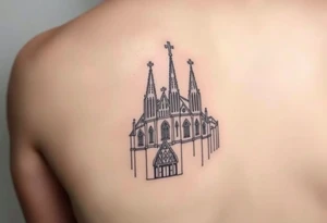 sagrada familia church Barcelona tattoo idea