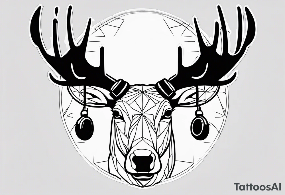 HIP HOP DJ moose tattoo idea