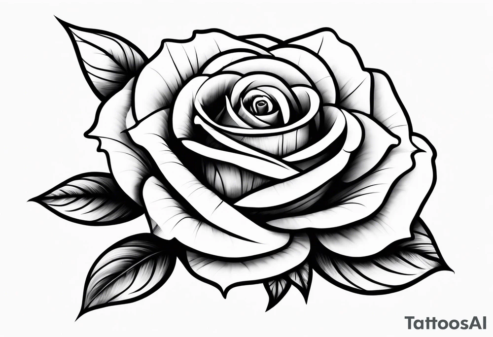 Rose with the stem spelling yolanda tattoo tattoo idea