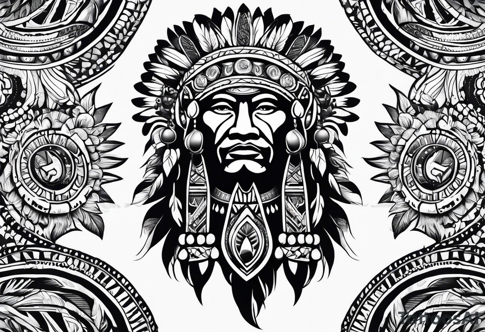 tribal chief tattoo idea