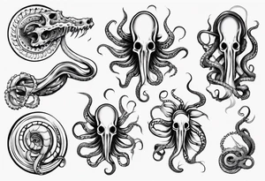 long tentacle tattoo tattoo idea