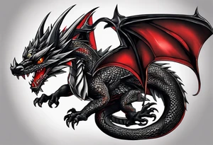 Yu-Gi-Oh red-eyes black dragon tattoo idea