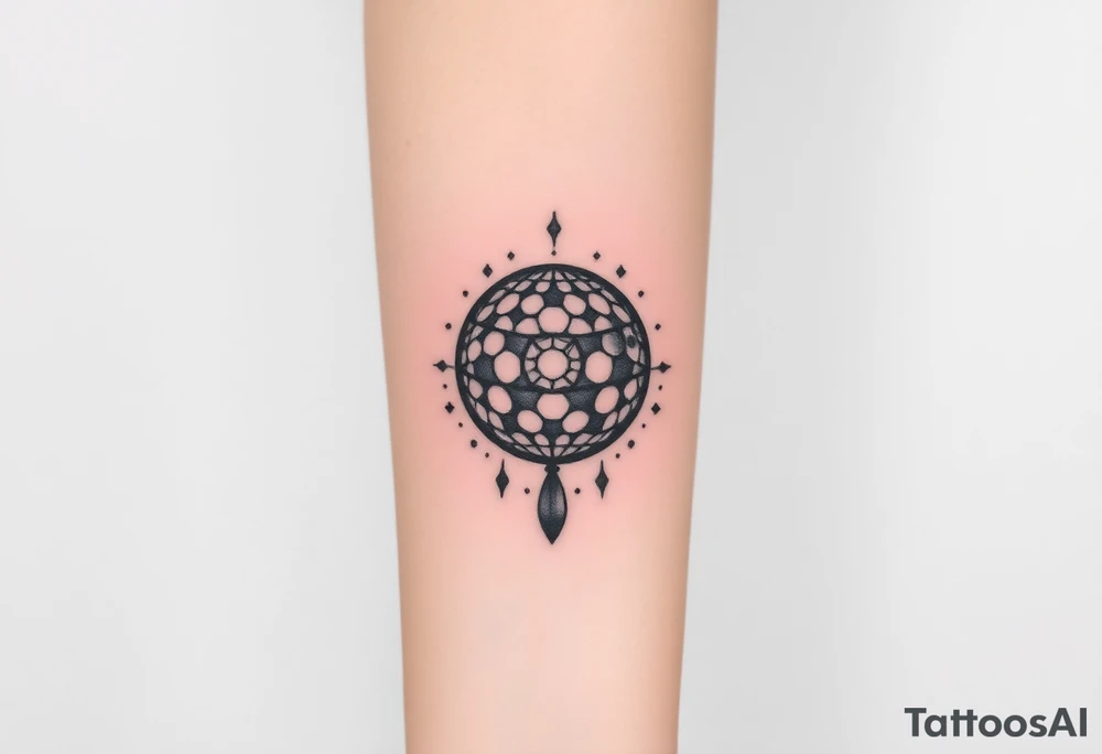 disco ball tattoo idea