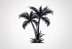 palm tree tattoo idea