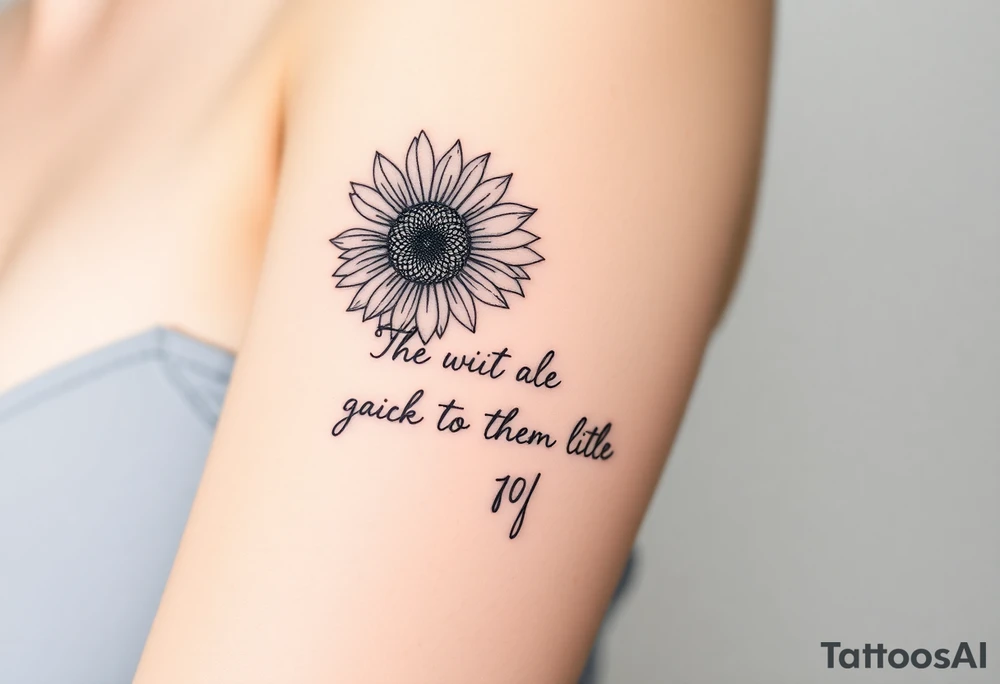 Quotes 
paintbrush
Sunflower tattoo idea