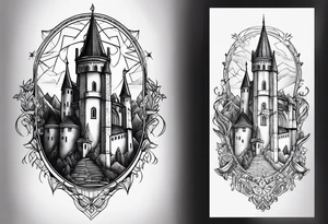 Vlad the impaler and bran castle tattoo idea