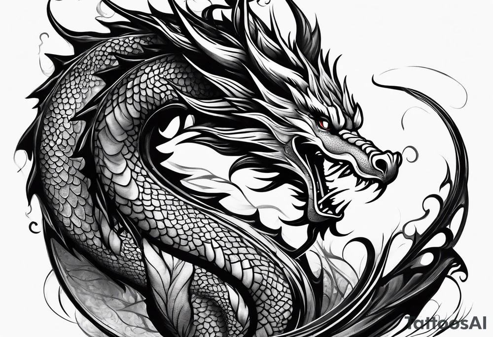 dragon tattoo idea