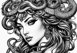 Medusa
Include snake heads tattoo idea