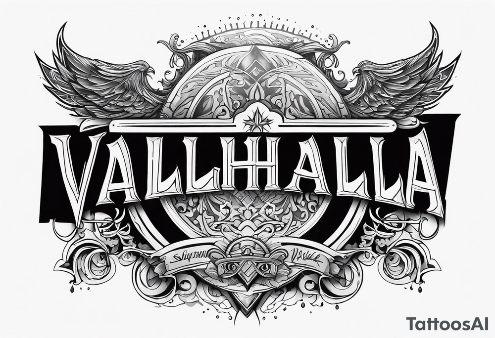 Valhalla mist tattoo idea