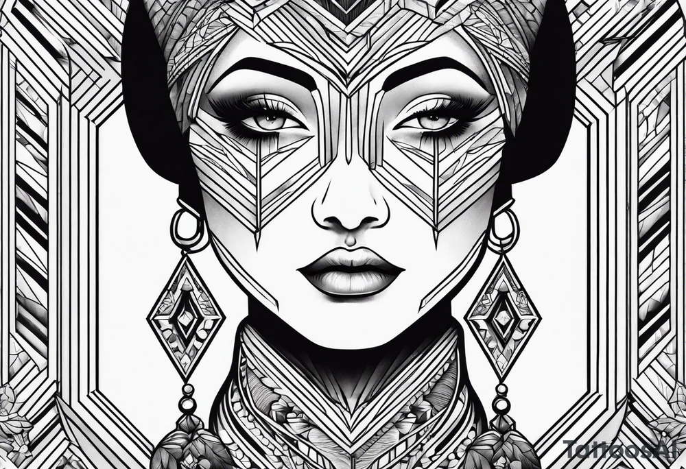 Geometric tattoo idea