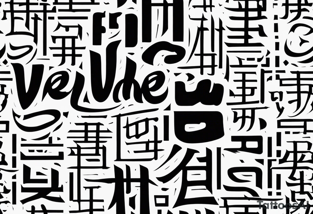 Font, bamboo, Japanese American letters tattoo idea